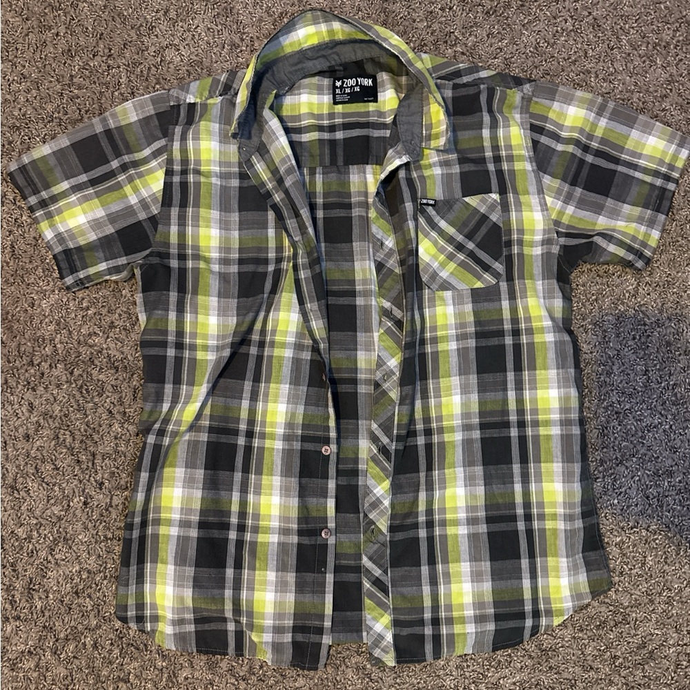 Plaid Short Sleeve Shirt ZooYork